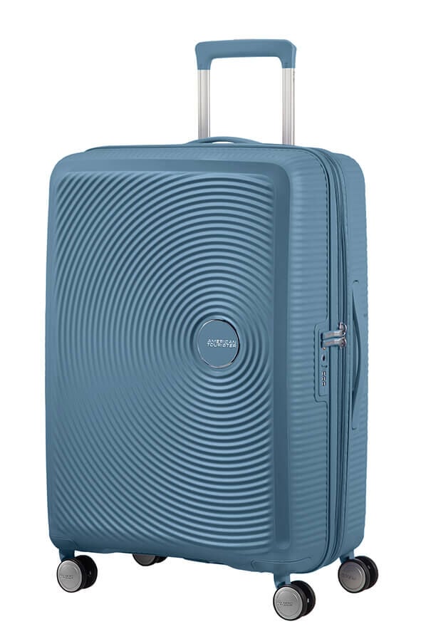 Soundbox Spinner Expandable Stone Blue | Rolling Luggage
